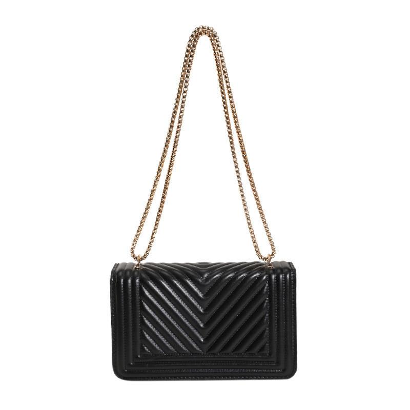 Fashionable Quilted Texture Pu Shoulder Bag For Women 2023 Summer Trendy