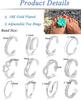 12Pcs Toe Rings Minimalist Thin Wire Cubic Zirconia Summer Beach Toe Rings Open Adjustable Foot Jewelry for Women Silver Tone