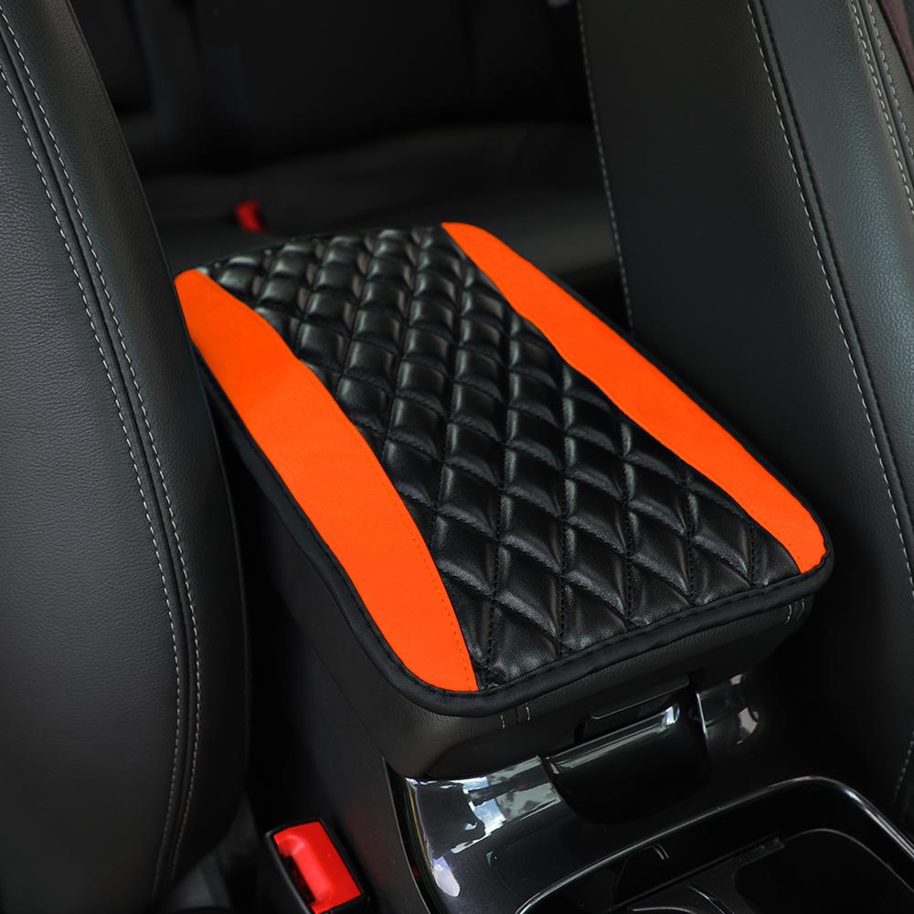 A Three-dimensional Nappa Leather Embroidered Car Armrest Cushion for Dust-proof, Dirt-proof and Water-resistant Car Interiors