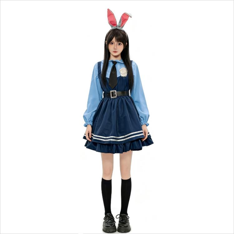 

Зоотопія Джуді Хоппс Хелловін Поліцейський Костюм Набір для Чоловіків, Жінок та Дітей M