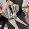 Winter Korea Knitted Triangle Scarf Wool Warm Shawl Scarf Women Neck Protection Small Fashion Solid Color Scarves