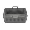 Silicone Air Fryer Liners Black Gray Breathable Hole Airfryer Baking Pan Non-stick Heat Resistant for Ninja SL400UK/SL401