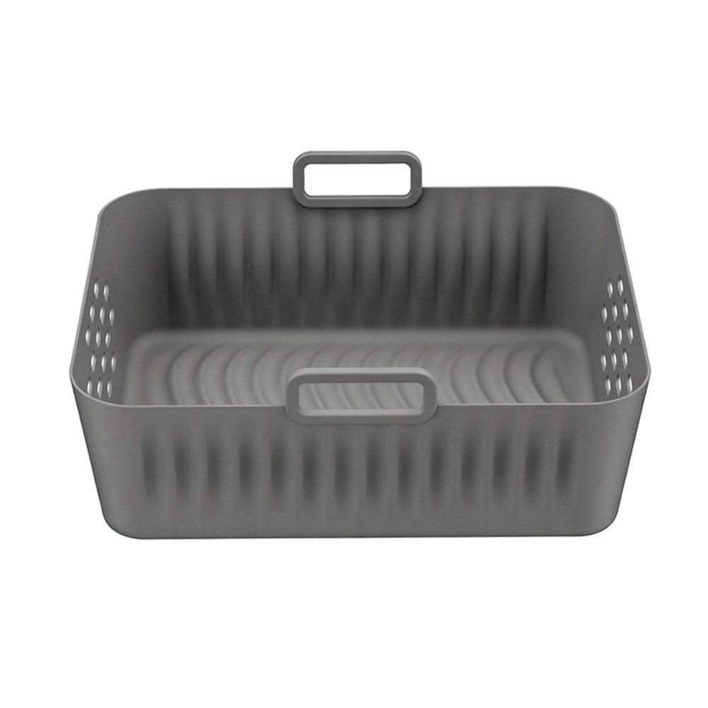 

Silicone Air Fryer Liners Breathable Hole Non-stick Airfryer Baking Pan Black Gray Heat Resistant for Ninja SL400UK/SL401 серый