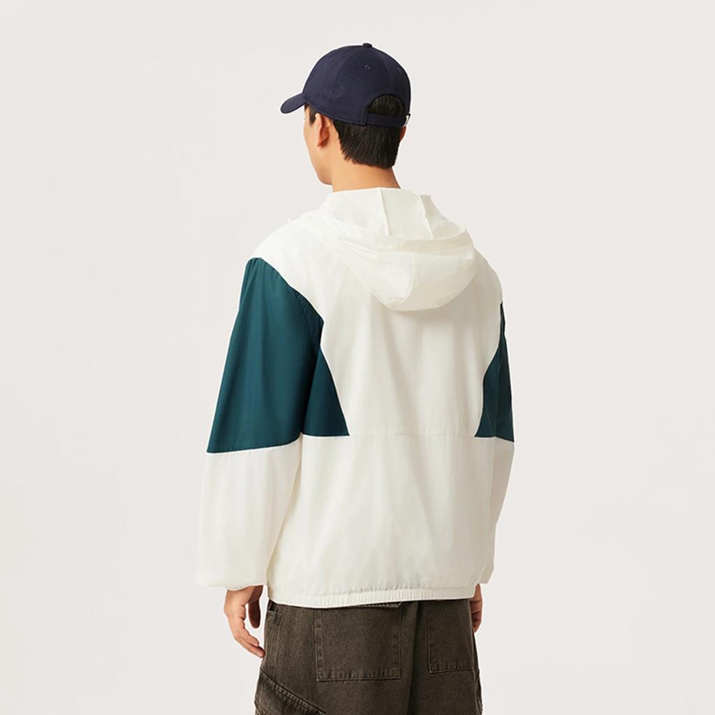 Li Ning Trench Coat Unisex Ivory/Reef Green AFDV609-1