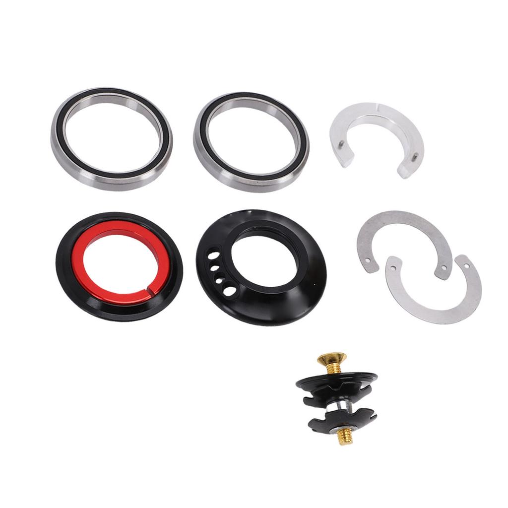   Cable Routing Headset for IS52 Standard Frames, Integrated Design for 28.6mm Upper, 40mm Lower with Nut 6.5mm and CNC Machined Aluminum Alloy Materi
