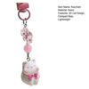 Keychain Pendant 3D Cat Beads Design Mini Size Keyring Keys Bags Phone Lanyard Versatile Hanging