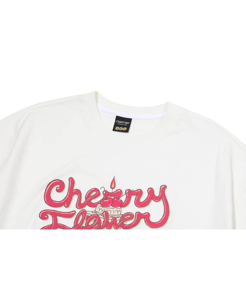 CPGN STUDIO Teddy'S Cake Short-Sleeve T-Shirt Cream
