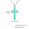 Stylish Men's Natural Black Onyx Cross Necklace,Waterproof Stainless Steel Cross Pendant,Christmas Valentine's Day Gift
