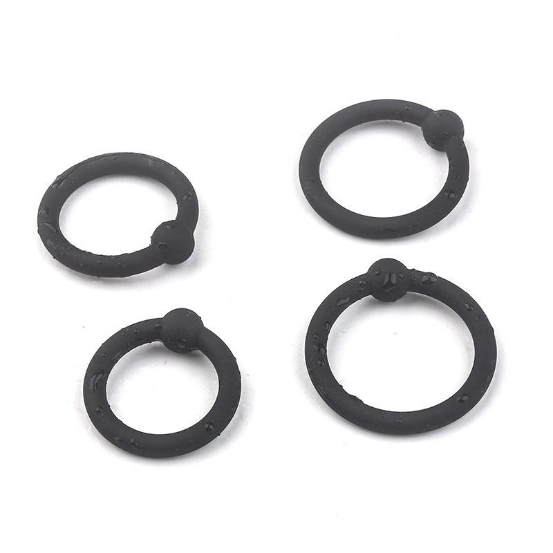WAKEWAY 3/4PCS Penis Ring Penis Ring Condom Penis Trainer Delayed Ejaculation High Elasticity Durable Toy for