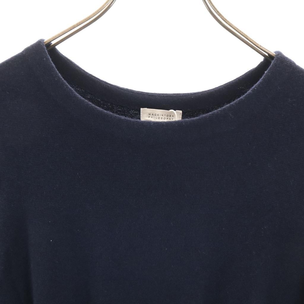 Unused MACKINTOSH PHILOSOPHY Long Sleeve Knit Switching One Piece 38 Navy Women Used