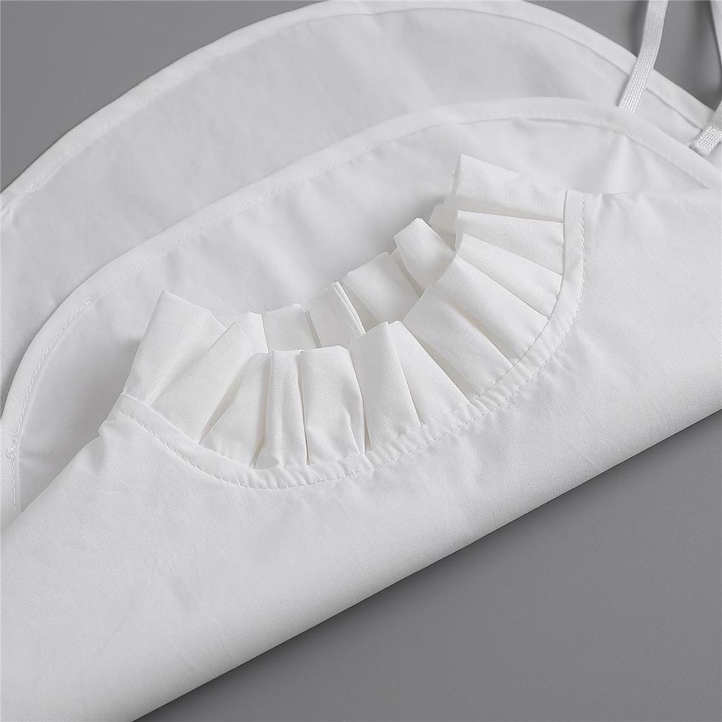 Tang Jing Stil Damen Rüschenspitze Dickey mit Halbhohem Kragen