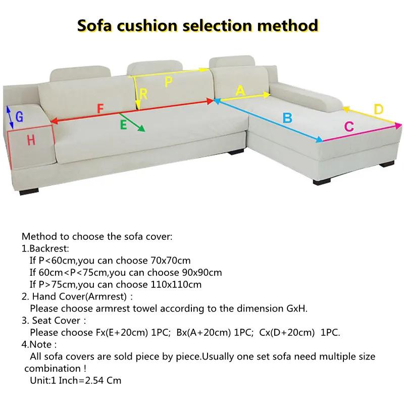 Four Seasons Universal Waterproof Sofa Cover Sofa Pet Changing Pad Nordic Modern Solid Color Non-slip Covers for Sofa Protective