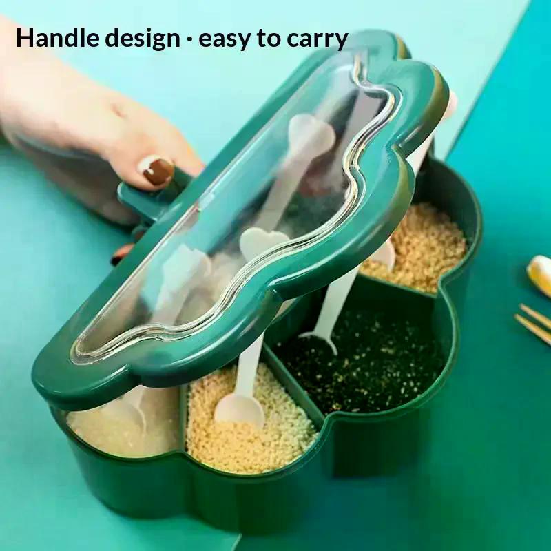 Creative 6 In 1 Cloud-shaped Seasoning Jar Household Moisture-proof Spice Rack Outdoor Camping Seasoning Bottle Kitchen Gadget