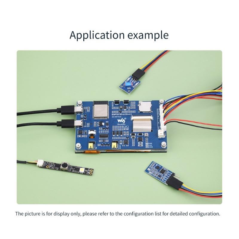 ESP32-S3 4.3inch Capacitive Touch Display 32bit LX7 Dualcore Processor Development Board, 800*480, 5-point Touch,