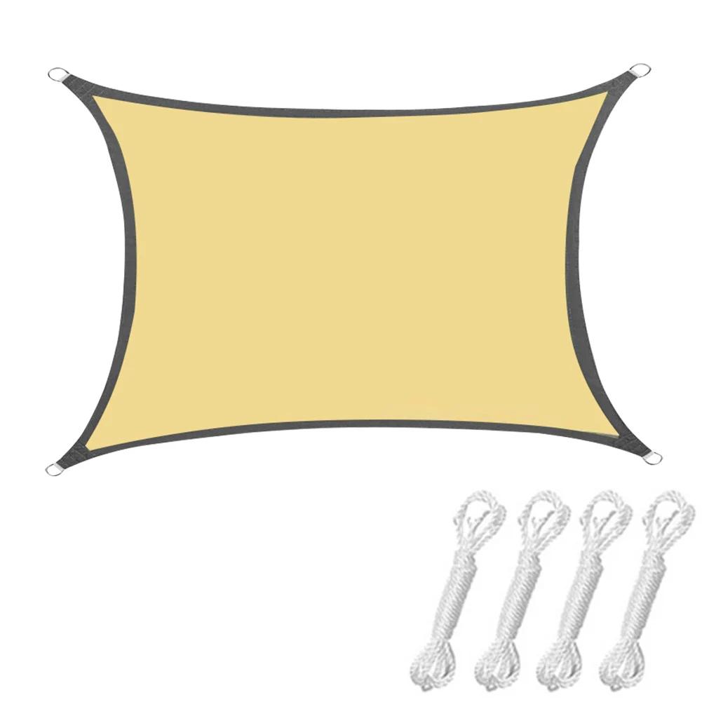 Outdoor Awnings Waterproof Sun Shade Sail Garden Canopi For Terrace Car Canvas Awning Rectangle Pool Sun-Shelter Sunshade Sail