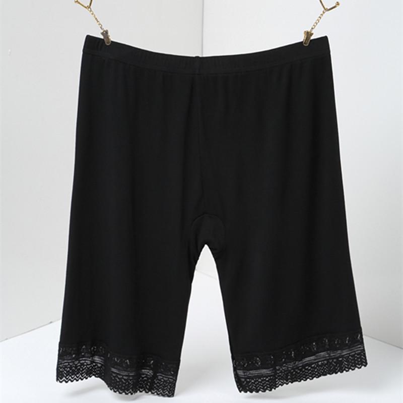 

XL-5XL Багаторозмірні Літні Великих Розмірів Захисні Шорти від Просвічування Наддовгі Модальні Легінси L: Waist 83-96 cm