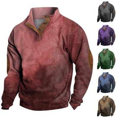 Men's Standing Collar Sweatshirt Is Outdoor Casual Sweaters Tops