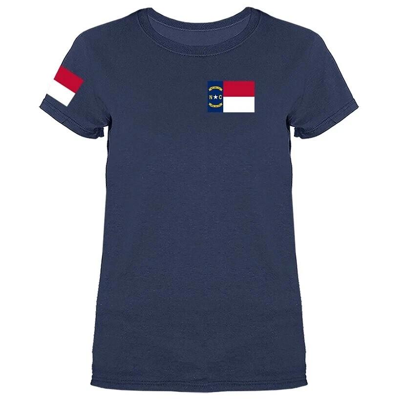 State of North Carolina Flag Crest Women s T-shirt Unisex T-Shirt XXXL