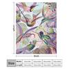 Pink: Haeckel Hummingbirds 1904 Throw Blanket Lightweight Warm Blanket for Travel Camping
