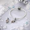 Exquisite Copper Snowflakes Snowman Penguin Fireplace Charms Fit Diy Bracelet Necklace Winter Season Accessories