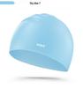 Colorful Silicone Swim Cap for Men & Women – Enlarged, Thickened, Waterproof for Long Hair