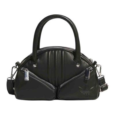 Originals Trefoil Pu One Shoulder Handbag Small Women's Black KC1415