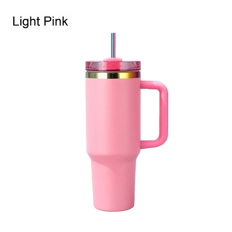 40oz Large Capacity Rainbow Plated Vacuum Insulate Tumbler Outdoor Travel Sports Water Bottle Mugs for Holographic Laser