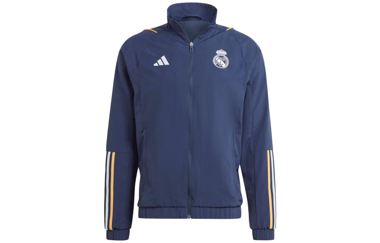 Adidas Real Madrid Jackets Men s Ink Blue Stand Collar Moderate Other IB0862 S
