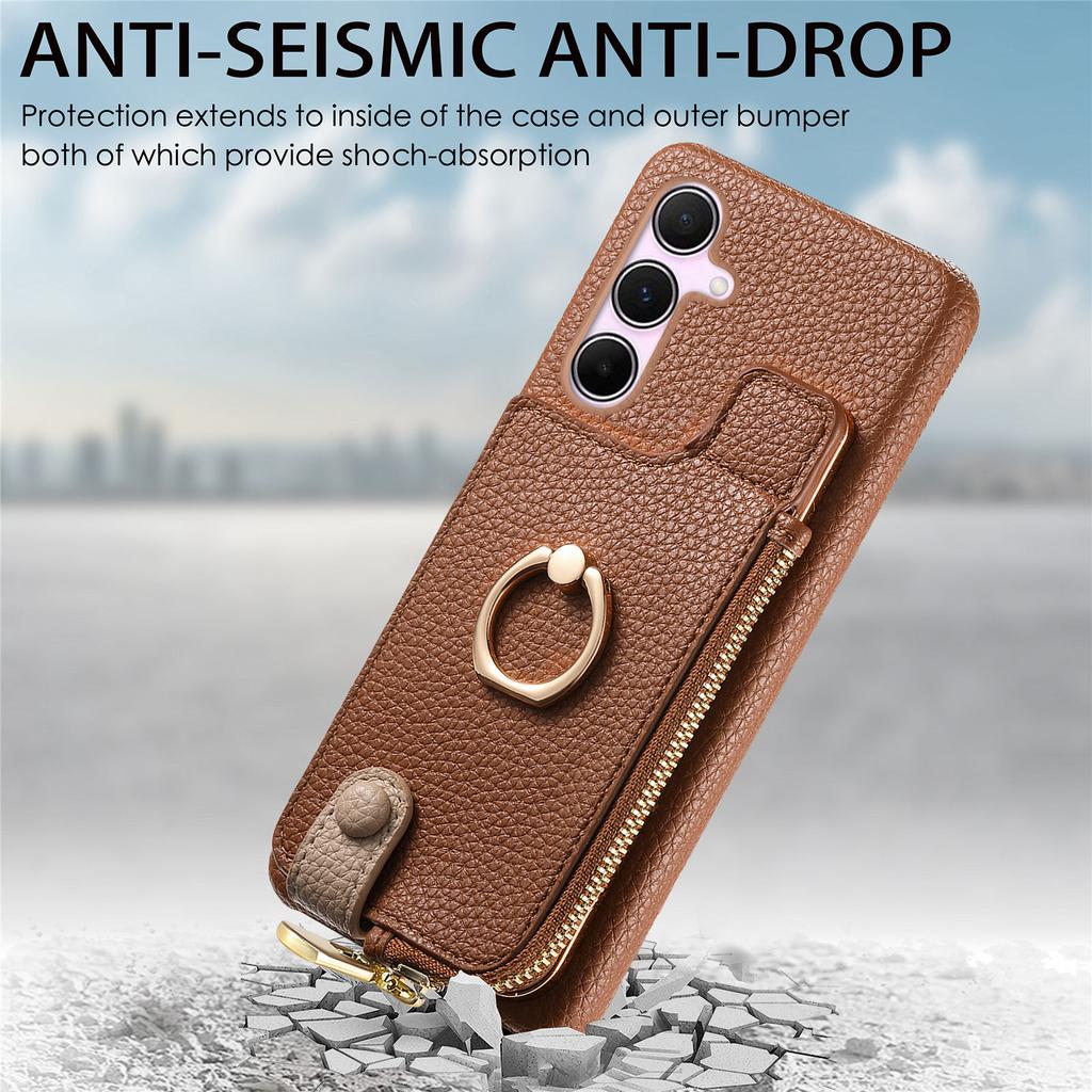 Y3 for Samsung Galaxy A55 5G Case RFID Blocking Phone Wallet Cover Supports Magnetic Car Holder
