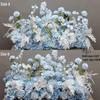 Large Wedding Aisle Runner with Silk Eucalyptus Flowers