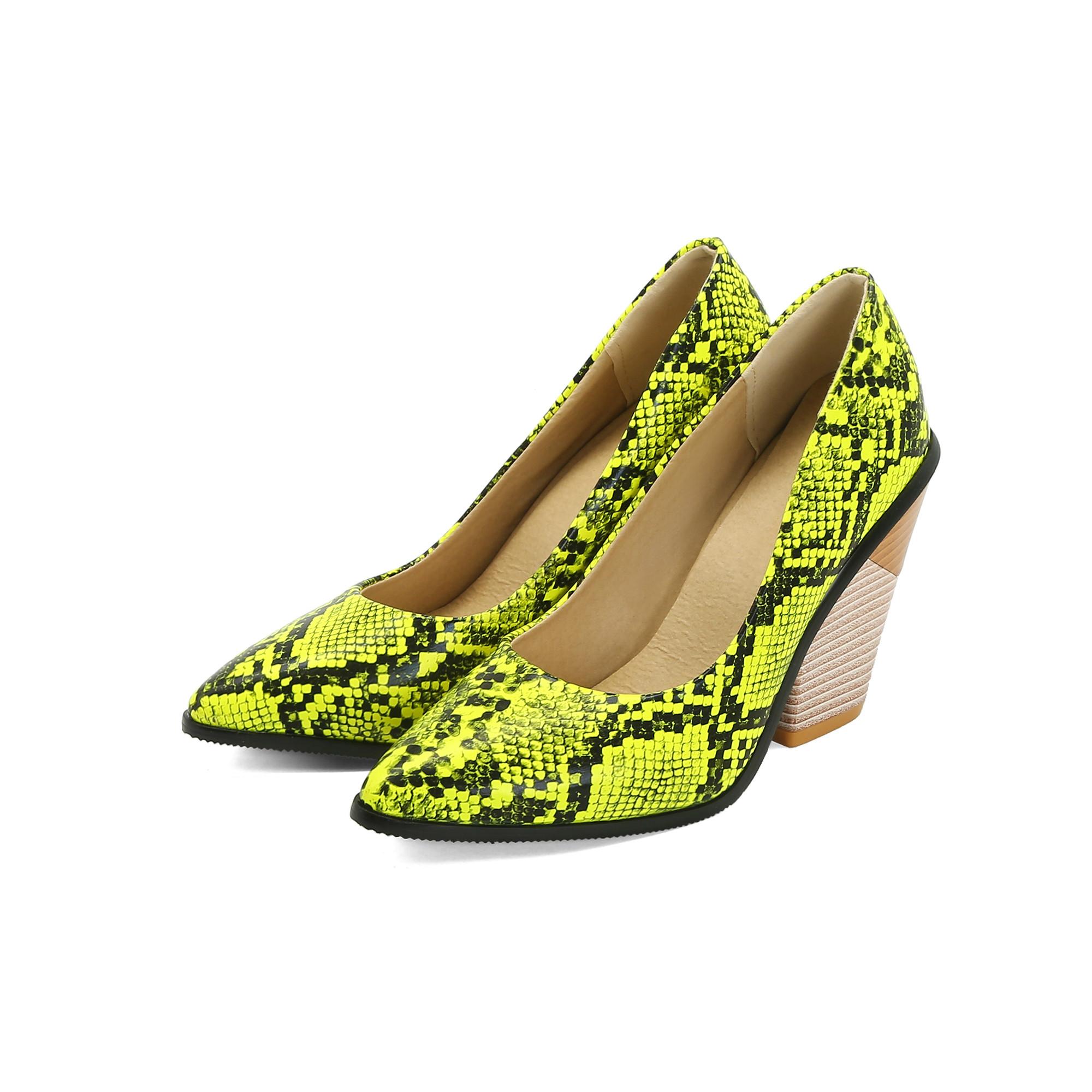 

Модные новые туфли на танкетке со змеиным принтом, женские туфли-лодочки на высоком каблуке, брендовые дизайнерские туфли на танкетке для офиса и вечеринок, повседневные туфли-лодочки для платья в стиле вестерн 39 зелёный