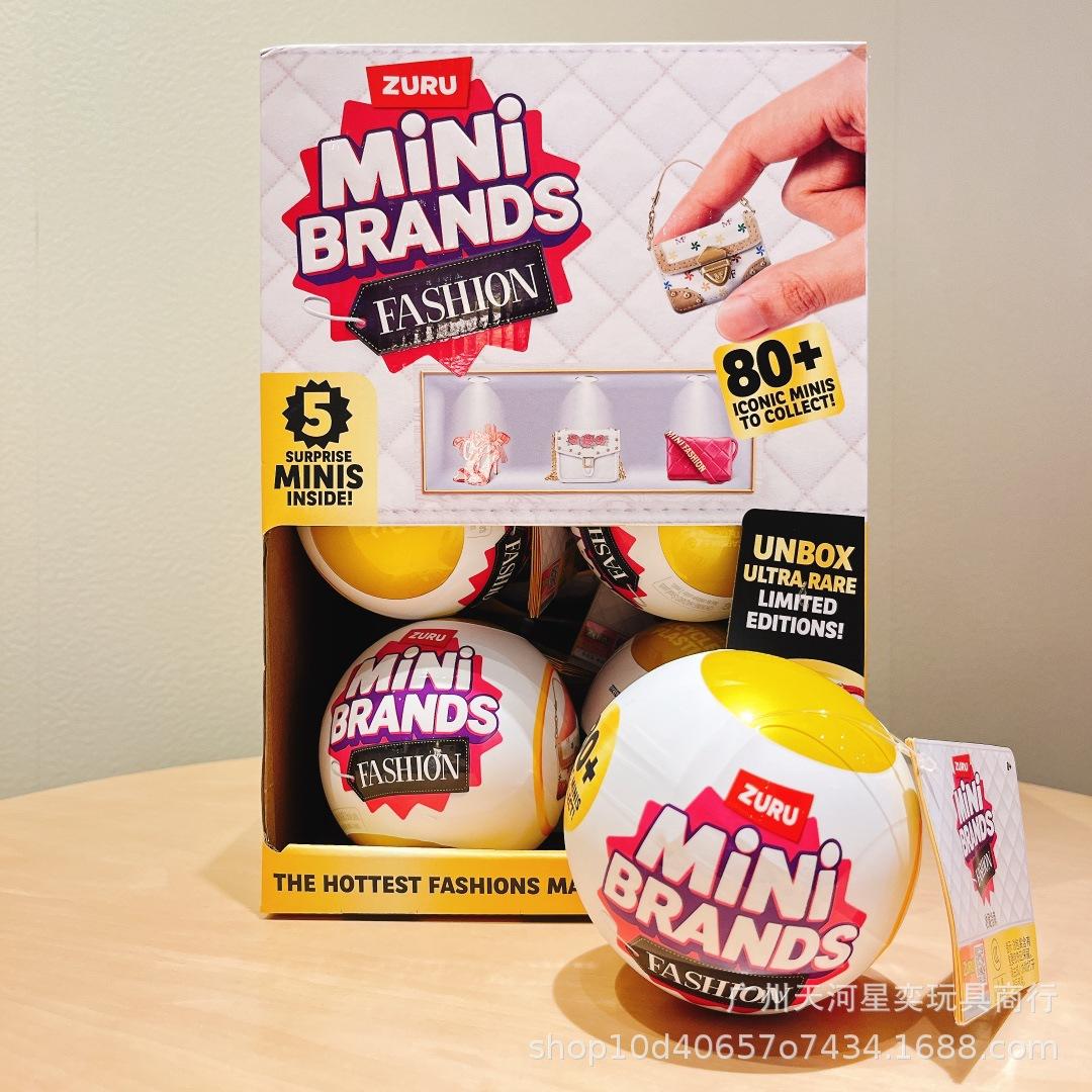 Zuru Mini Brands Fashion Series 3 Surprise Ball 5 Mini Fashion Bags 80+ Iconic Minis Ultra Rare Collectible Toy For Collectors 1pc