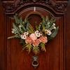 Door Ornament Artificial Flower Wreath For Photo Props Creative Wall Decoration Wreath Long-lasting Resilience
