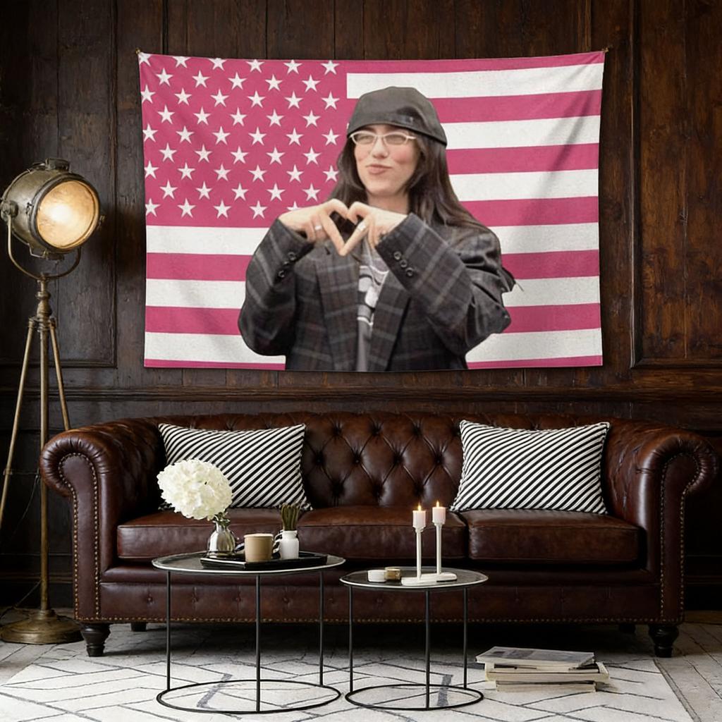 Arazzo Bandiera Billie Eilish 3x5 Piedi, Doppia Cucitura, Decorazione Interna ed Esterna, Appeso a Parete Per Dormitorio Universitario, Camera da Letto, Soggiorno