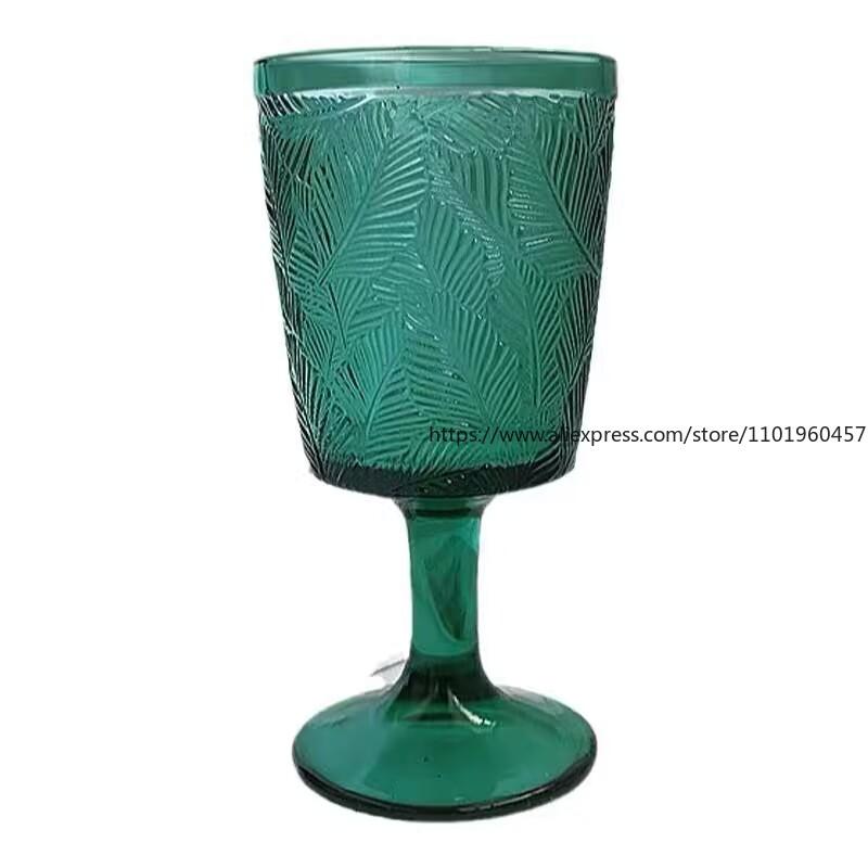2-teilige neue blattförmige Kelche Grüne stilvolle Gläser für Bier Champagner Hausbar Party Geschirr