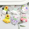 Sanrio Cartoon Resin Accessories: DIY Bead Box, Phone Case String, Bag, Potted Plant, and Refrigerator Magnet Decoration