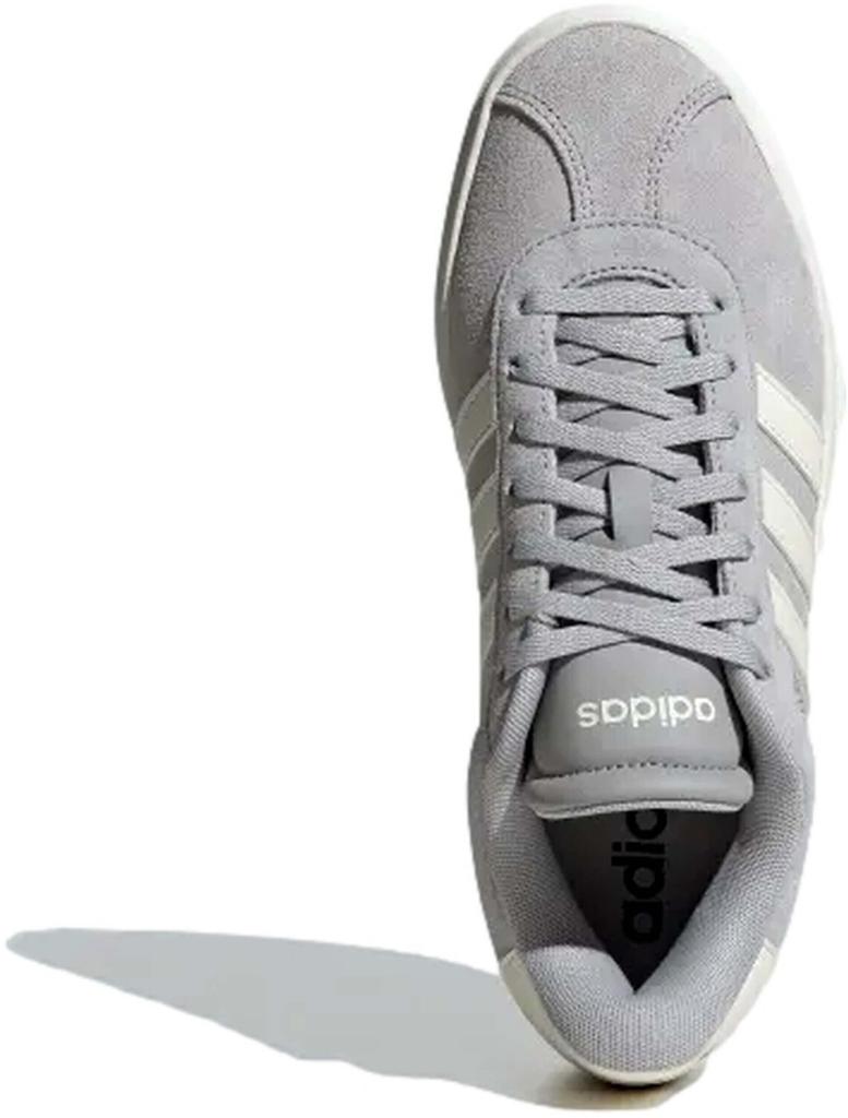 Кроссовки Adidas VL Court Bold Women серые два/офф-белые/коричнево-белые