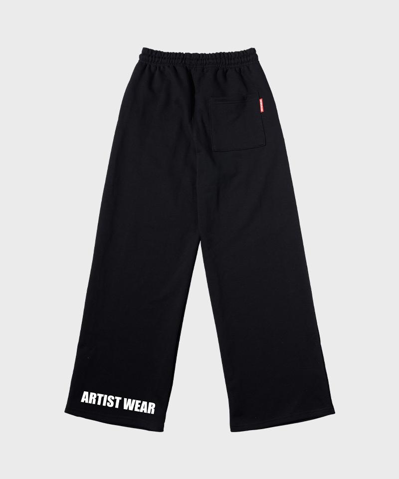 ARTISTWEAR [Atw] Logo Wide Banding Pants_Bk