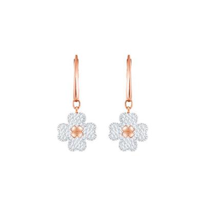 Latisha Four Leaf Clover Crystal Earrings Women Earrings Rose-Gold 5420249