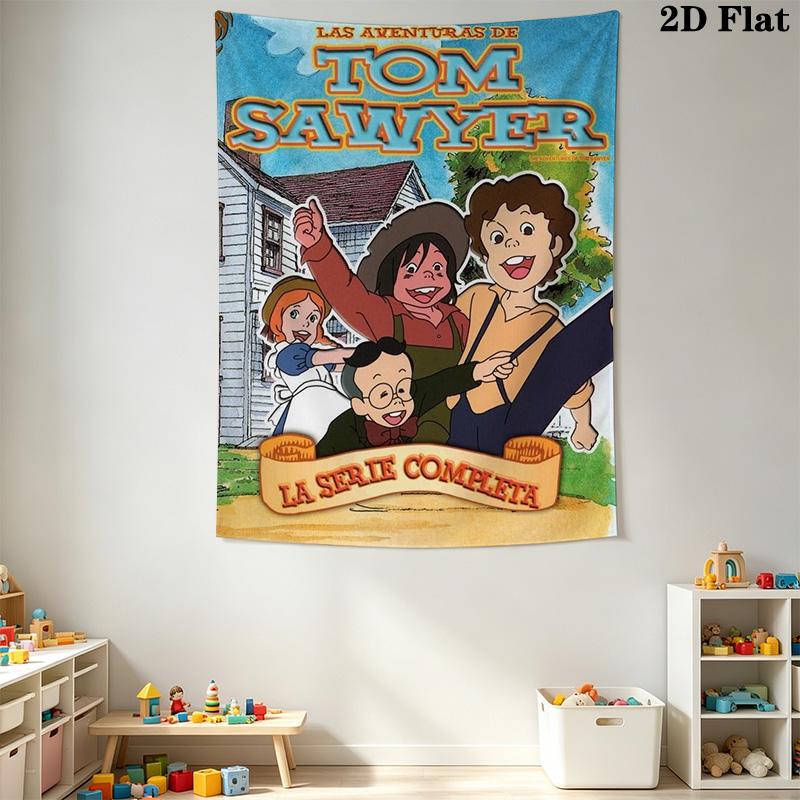 The Adventures of Tom Sawyer Pattern Home Decor Tapestry, Wall Hanging, Decorative RV Wall Cloth.DGT0925463