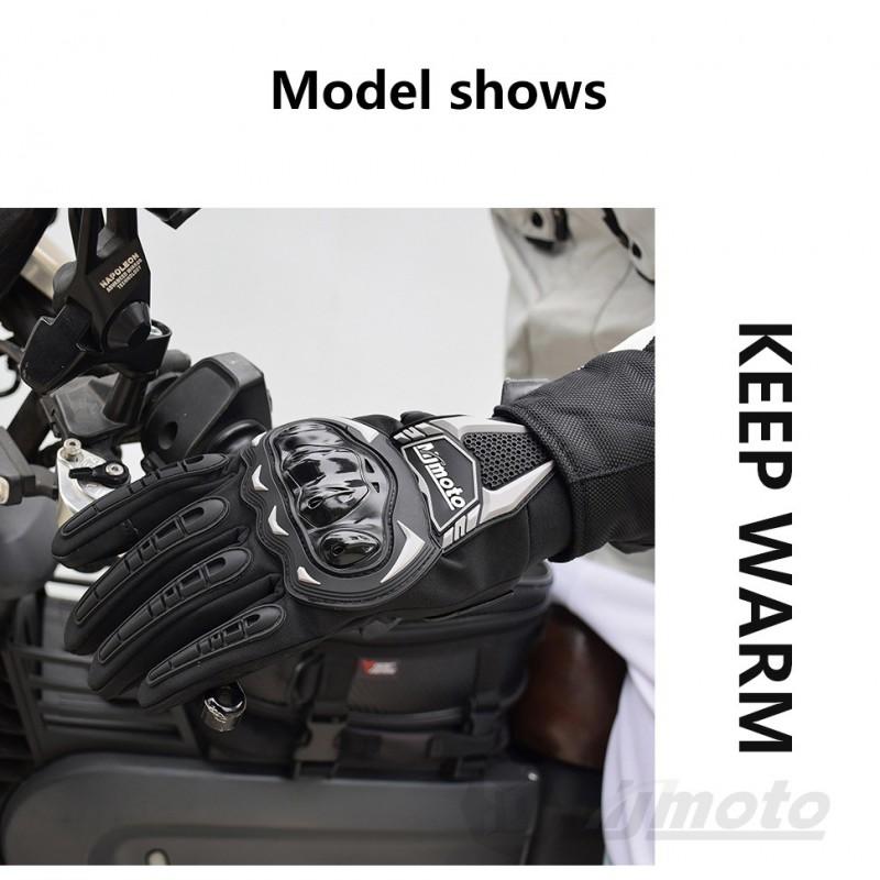 Motorcycle Gloves Men Women Windproof Long Cycling With Hard Shell Protection Off-Road Riding