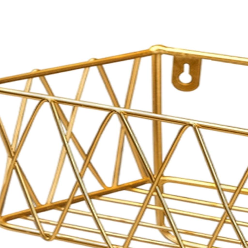 Shelf for Shower Basket with Hooks, Organizer, Storage Shelf, Iron, Rust Proof, Wall Mounted, No