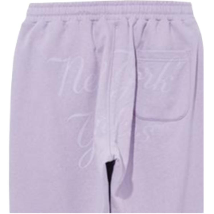 New Era SS22 Solid Color Drawstring Casual Sports Pants Unisex Pants Purple 13095672