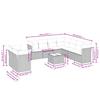 Vidaxl 10-Cz. Set di Mobili da Giardino con Cuscini, Beige, Polyrattan