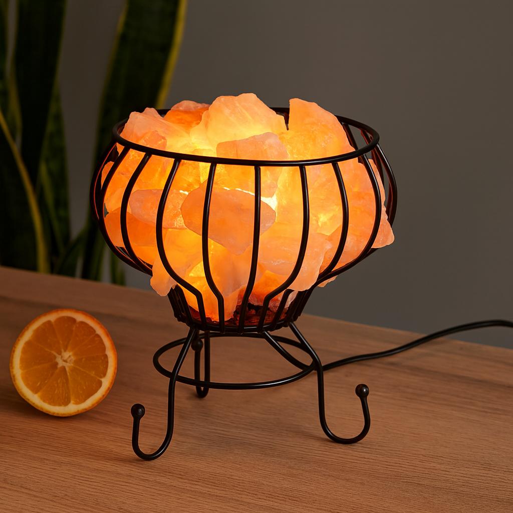 Himalayan Salt Lamp Brazier With Pink