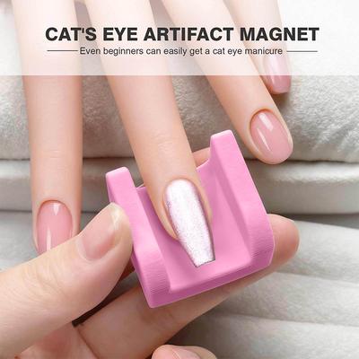 Nehty Magnetický Automatický Kočičí Oko Sací Magnet Kostka Nehty Silný 5D Nail Art Pro UV Gel Lak Nehty Art Design
