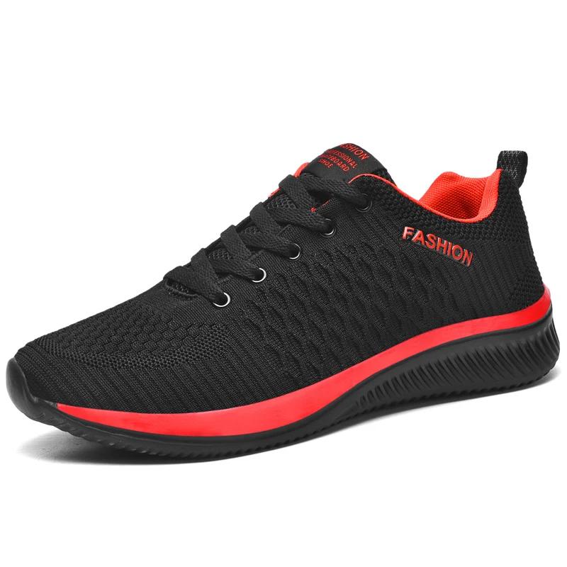 

New Black Sneakers Men Sport Shoes Mesh Breathable Mens Walking Shoes Ultralight Sneakers Male Size 48 Tennis Shoes Homme Male 36