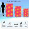 Yellow sun pattern foundation polyester microfiber beach towel is highly absorbent, suitable for swimming and beach outings