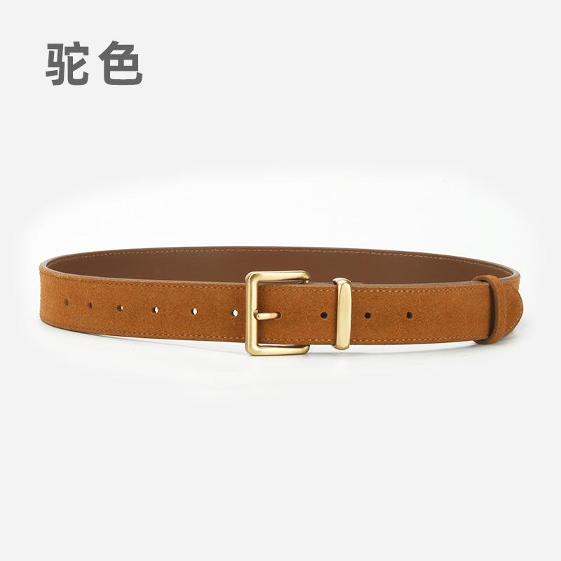 Four Seasons Available New Needle Buckle Belt Women'S Fashion Simple And Versatile Dress Jeans Decorative Leather Matte Belt