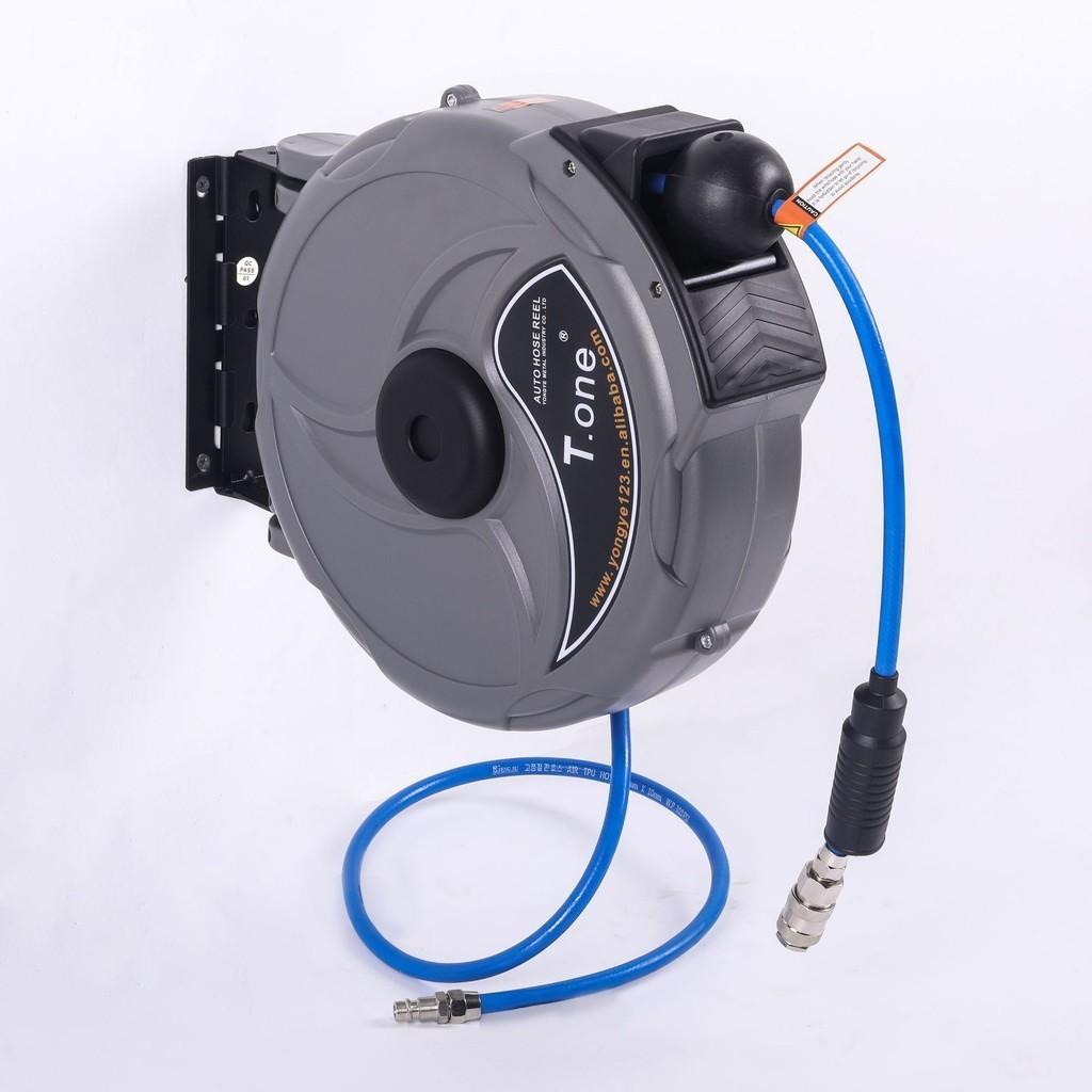 Automotive Repair Tools Automatic Retractable Hose Pipe Reel Wall Mounted Air Tube Winding Device